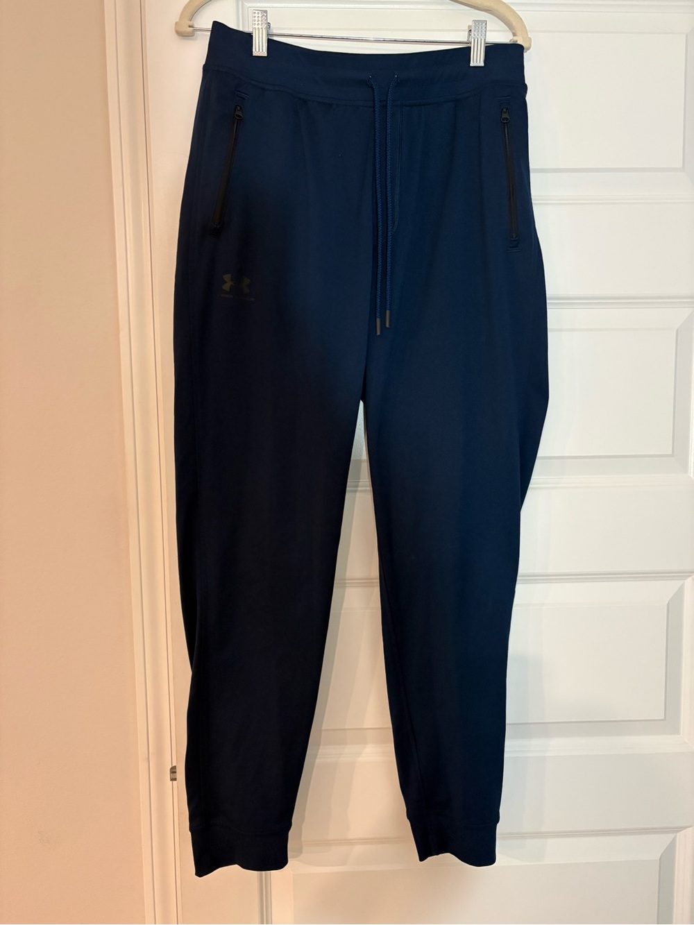 Under Armour Navy Blue Men's Coldgear Loose Jogger Sweatpants